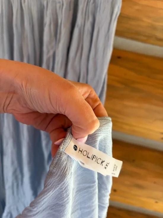 NWT Holipick Squareneck Blue Dress size XXL - Picture 5 of 5